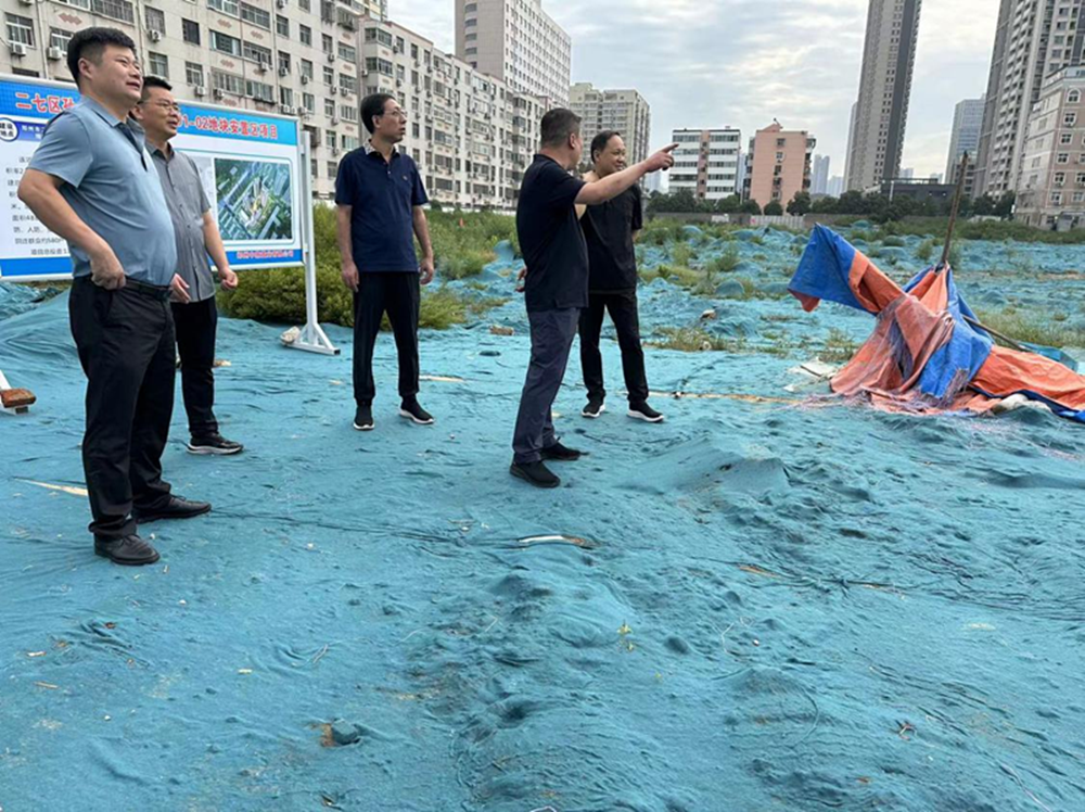 集團(tuán)公司黨委委員、副總經(jīng)理張巖到侯寨新鎮(zhèn)區(qū)安置區(qū)調(diào)研項(xiàng)目建設(shè)工作